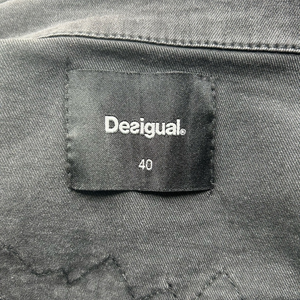 Desigual Multicolored Jean Jacket with Mixed Textiles & Unique Design, size 40 - Picture 10 of 10